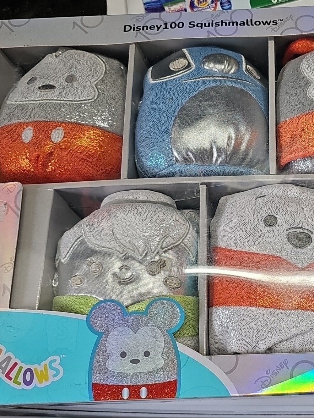 Disney Squishmallows Kids Plush Set - Silver, Red, Blue, Green